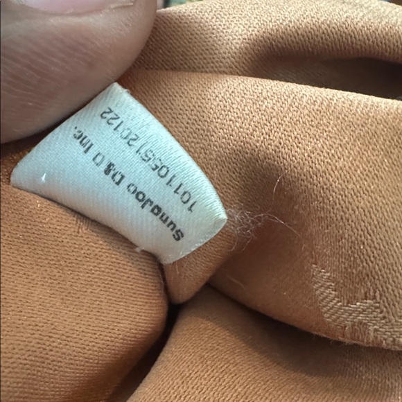 MCM Cognac Logo Double Pocket Satchel in Tan - Picture 10 of 13